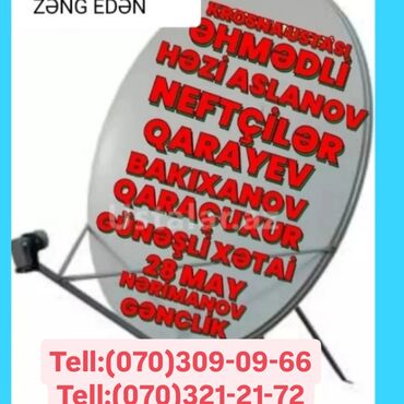 eyneklerin temiri: Peyk antenalarının quraşdırılması | Quraşdırılma, Təmir, Tənzimlənmə