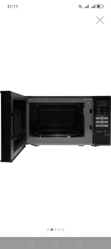 Mikrodalğalı sobalar: Mikrodalğalı soba Panasonic, Ayrıca dayanan, Mikrodalğalar ilə, rəng - Qara — 3