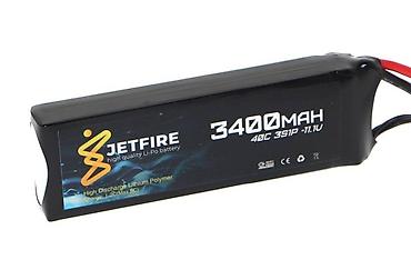 balaca akumlyator: JetFire 11.1V 3400mAh 40C Li-Po 3S Batareya Yüksək cərəyan tələb edən — 2