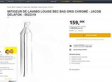 Slavine: Retro slavina za lavabo – Jacob Delafon “Louise”, hrom - Tip — 13