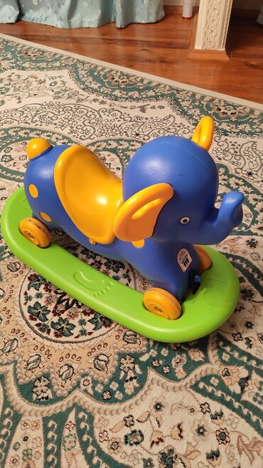 Oyuncaqlar: Качалка детская слоник для малыша до 3 - ёх лет, разъёмная на калёсаж — 7