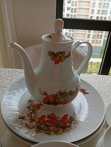 caydanlar: Çay dəsti, rəng - Ağ, Farfor, 12 nəfərlik, Almaniya — 2