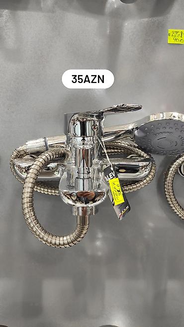 perde 2: Alev markalı qarışdırıcı kranlar – xrom örtüklü, divara və ya səthə — 3