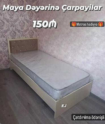 tek kravat ucuz: Tək nəfərlik çarpayı – modern dizayn, yumşaq başlıqlı model. Başlıq — 1