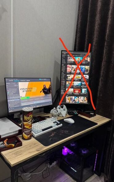 компьютер core i3: Компьютер, ОЭТ 16 ГБ, Оюндар үчүн, Колдонулган, AMD Ryzen 5, NVIDIA GeForce RTX 4060, SSD