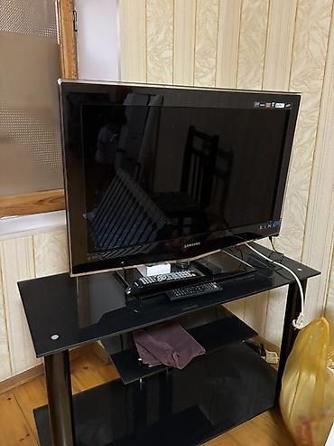 Televizorlar: Samsung LCD televizor + şüşə TV stendi Real alıcıya endirim olacaq - — 1