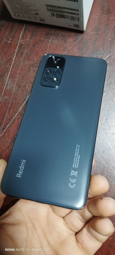 Мобильные телефоны: Xiaomi Redmi Note 11 | 128 ГБ | цвет - Черный 
 | Гарантия, Две SIM карты, С документами