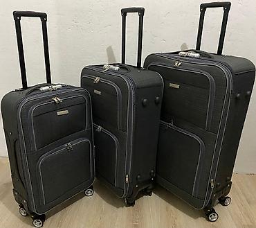 Чемоданы: Чемодан, Новый, Материал: Полиэстер, Маленький (до 40 л), На колесах — 1