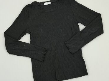 czarna bluzka z aplikacją: Blouse, Coccodrillo, 10 years, 134-140 cm, condition - Good