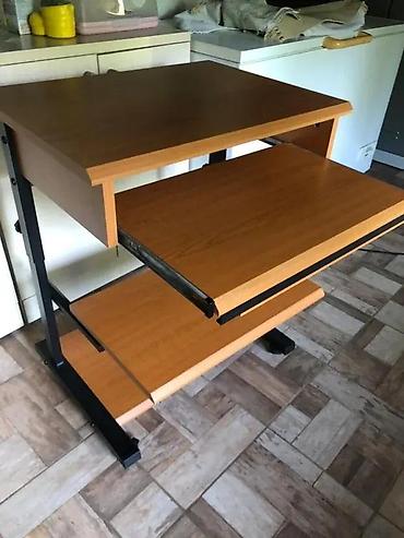 ikea ormari za sobu: Kompaktan računar/štampač sto sa više nivoa i metalnim ramom - — 5
