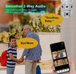 Videomüşahidə: 2 kameralı Rəngli Gecə Görüşlü Wi‑Fi PTZ Təhlükəsizlik Kamerası - 2MP — 7