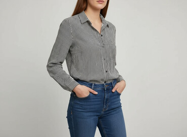 Shirts: Sinsay, Women`s shirt, size 2XS