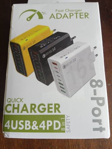смартфоны кнопочные телефоны: KAXOE 8 в 1 Быстрое Зарядное USB-адаптер для Телефона 4 USB + 4