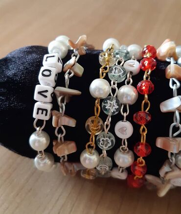 Narukvice: Narukvice Hand Made 150 vockice, 200 ime, 250 perlice Isporuka Slanje — 24