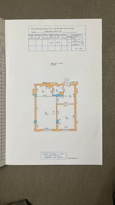 Продажа квартир: 2 комнаты, 66 м², Элитка, 7 этаж, ПСО (под самоотделку)