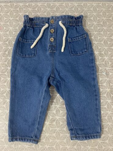 детские джинсы для девочки: Джинсы и брюки, цвет - Синий, Новый