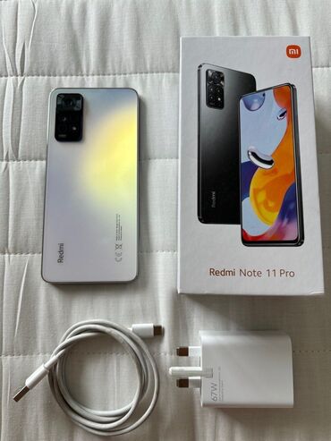 xiaomi note 11: Xiaomi Redmi Note 11 Pro Plus, 64 GB, rəng - Ağ, 
 Zəmanət, Düyməli, Sensor