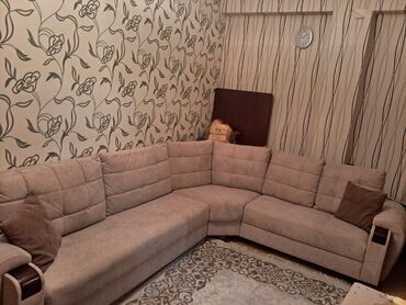 продать старую мебель в баку: Угловой диван, Б/у, Раскладной, С подъемным механизмом