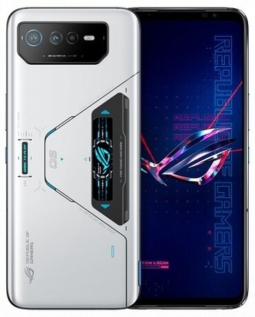 xiaomi note 9 s: Asus ROG Phone 6, 256 GB, rəng - Ağ, Sensor, Barmaq izi, Simsiz şarj