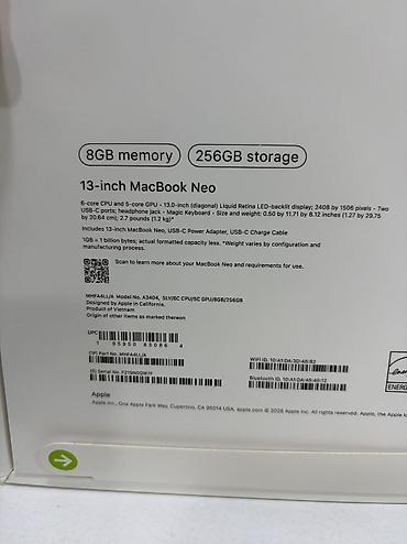 macbook air 2: Новый, ОЗУ, RAM: 8 ГБ — 2