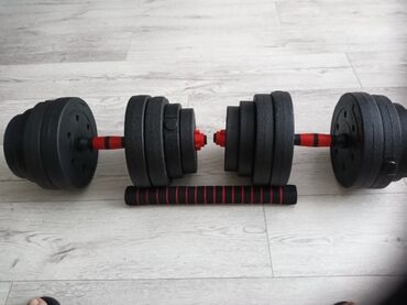 Гантели: 🔥 Гантели-разборные + штанга 3-в-1! 30 кг (2×15 кг) для фитнеса и — 9