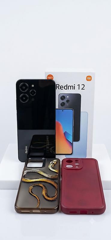 redmi 12 pro: Redmi 12, 256 GB, rəng - Qara, İki sim kartlı, Barmaq izi — 2