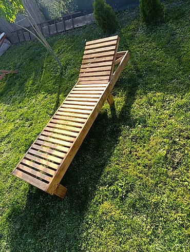 bed: Drvene baštenske ležaljke od čamovog drveta - Materijal: pun čam — 6