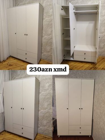 ağ dolab: Yeni, Açılan, 3 qapılı Düz dolab, Qarderob, paltar dolabı