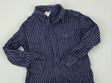 długa sukienka letnia w kwiaty: Shirt 5-6 years, condition - Good, pattern - Striped, color - Blue