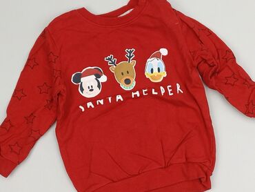 sweterek świąteczny chlopiecy: Bluza, Disney, 1.5-2 lat, 86-92 cm, stan - Bardzo dobry