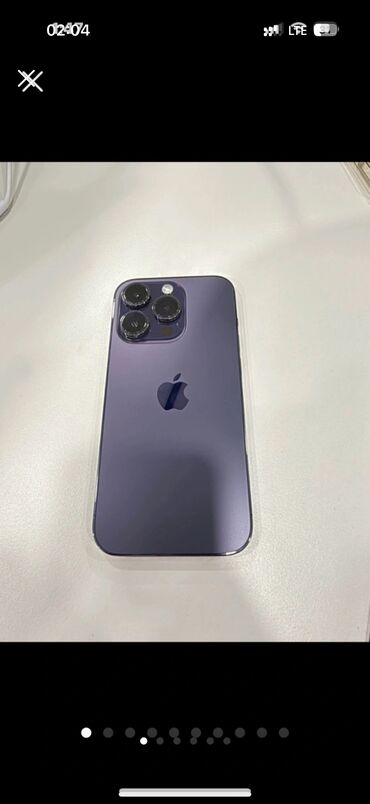 Техника жана электроника: IPhone 14 Pro, Колдонулган, 256 ГБ, Deep Purple, Куту, Коргоочу айнек, Каптама, 89 %