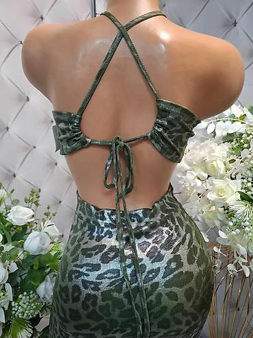 satenske helanke: ATRAKTIVNE LEOPARD HALJINE SA OTVORENIM LEĐIMA I ŠLICEM Istaknite — 4