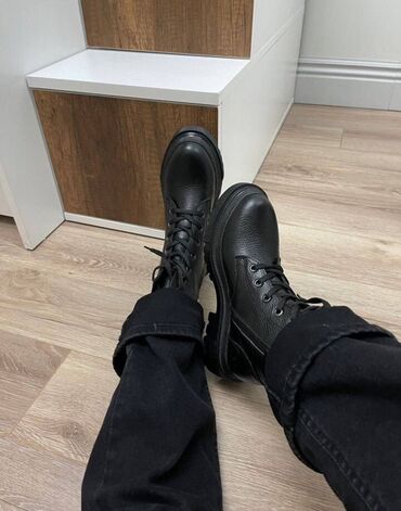 Ботинки и ботильоны: Кожанные ботинки — 9