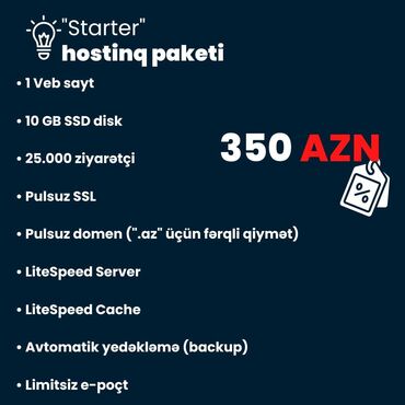 internet ustasi v Azərbaycan | Peyk antenalarının quraşdırılması: SEO, SMM, Veb saytların hazırlanması | Domen, Hosting