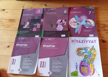 Тесты: Riyaziyyat dərslikləri və test kitabları dəsti. Dərsliklər 5-ci, 6-cı