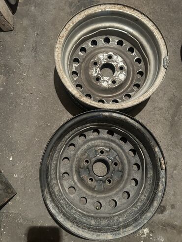 Диски: Железные Диски R 14 Пара, отверстий - 5, Б/у — 7