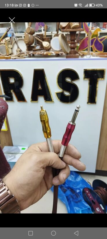 Kabellər, adapterlər: Kabel RC-F1 Musiqi alətləri kabeli RC-F1M SES KABELI Gitara kabeli — 24