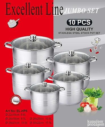 slike sa mora devojke: Set Lonaca EL-HP5 Excellent Line - 10800din Lonci od inoxa 18/10 — 1