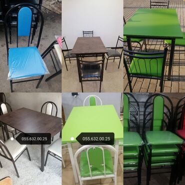 Masa və oturacaq dəstləri: Stol stul desti anbardan satiş var Modellər coxdur Rəng secimi etmək — 6