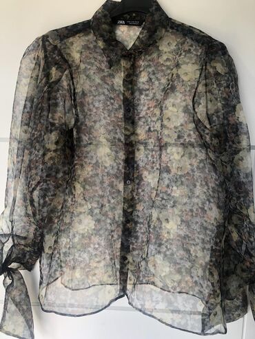 Košulje, bluze i tunike: Zara, M (EU 38), Poliester, Cvetni
