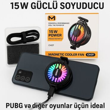 telefon dubay: ❄️⚡️Magnetic Cooler Fan🧊 çox idealdır işə düşdüyün kimi buzlamaya