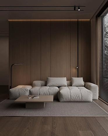 Фасадные 3D панели: Настенные декоративные панели и ТВ-зоны под ключ - Современные — 21