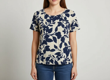 oversized t shirty basic: Women`s T-shirt, size M