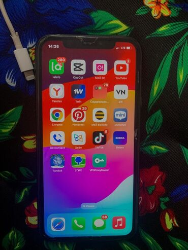 телефон айфон хр: IPhone Xr, Скидка 10%, Б/у, 128 ГБ, Черный, Чехол, Кабель, Защитное стекло, 90 %