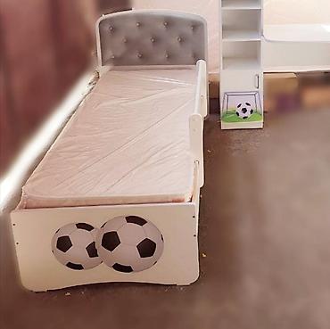 Детские односпальные кровати: Детская односпальная кровать, Новый, Для мальчика, Для девочки, С матрасом, ДСП, Бесплатная доставка — 4