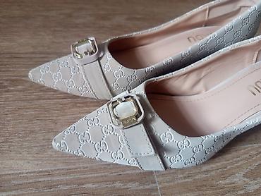 pull and: Туфли, 37, Б/у, цвет - Бежевый — 1