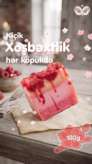 Gözəllik və sağlamlıq: 🍒 Berry Bliss — albalı ətirli təmizləyici sabun. Dərin təmizlik və — 3