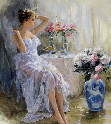 Şəkillər, tablolar: Mövzu: əl iwlerim yağlı boya ilə çəkilmiş tablolarimdi müxtəlif — 12