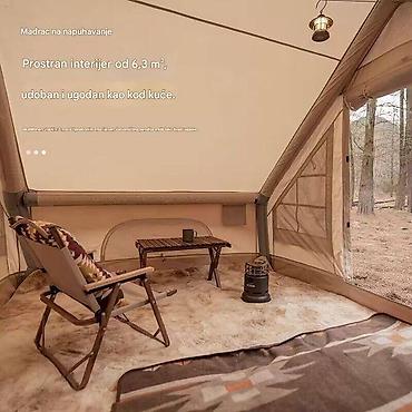 Oprema za kampovanje: Naduvni šator od oksfordske tkanine sa elektricnom pumpom Glavne — 9