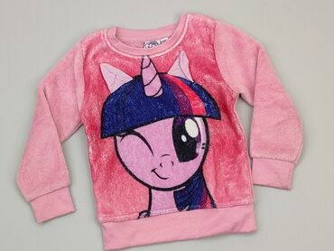 różowy sweterek: Sweatshirt, 3-4 years, 98-104 cm, condition - Very good